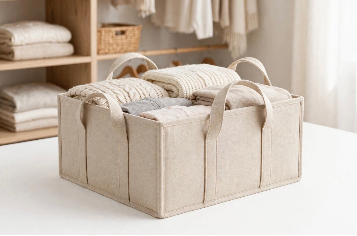 Space-Saving Foldable Storage Box - Large Capacity
